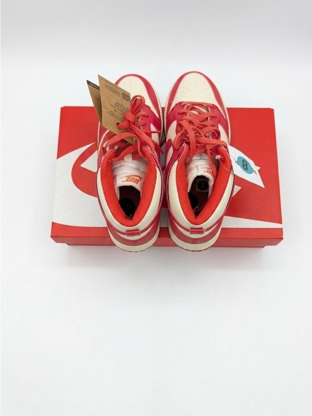 Nike Dunk High Next Nature - US Women’s Size 8 - Crimson & Coconut - Picture 4 of 7